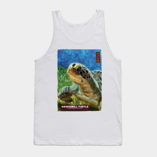 Hawksbill Turtle - White Tank Top